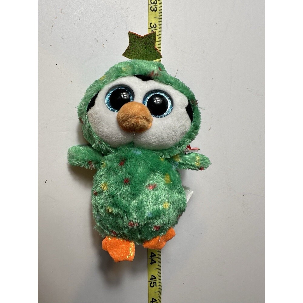 NOEL 6" Green Christmas Holiday Tree PENGUIN TY 2022 Beanie Boos - NEW & MINT
